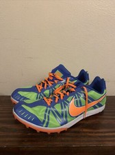 NEW Nike Zoom Waffle XC 9 Green Blue Orange Track Running Spikes Men's Size 13