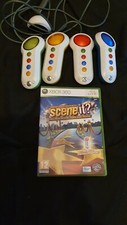 Scene It Big Lights! Big Screen! & Buzz Controllers with sensor Used Xbox 360