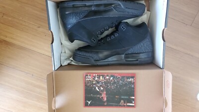 Jordan 3 Retro Black Cat Dark Charcoal 2007 834014 002 Size