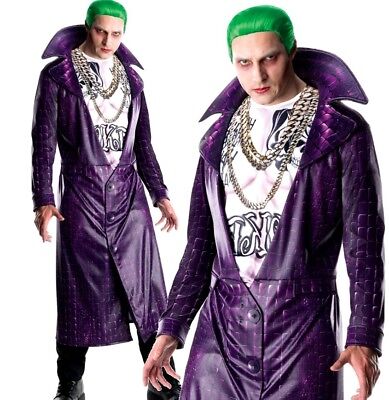 Adult DELUXE THE JOKER Suicide Squad DC Fancy Dress Mens Halloween ...