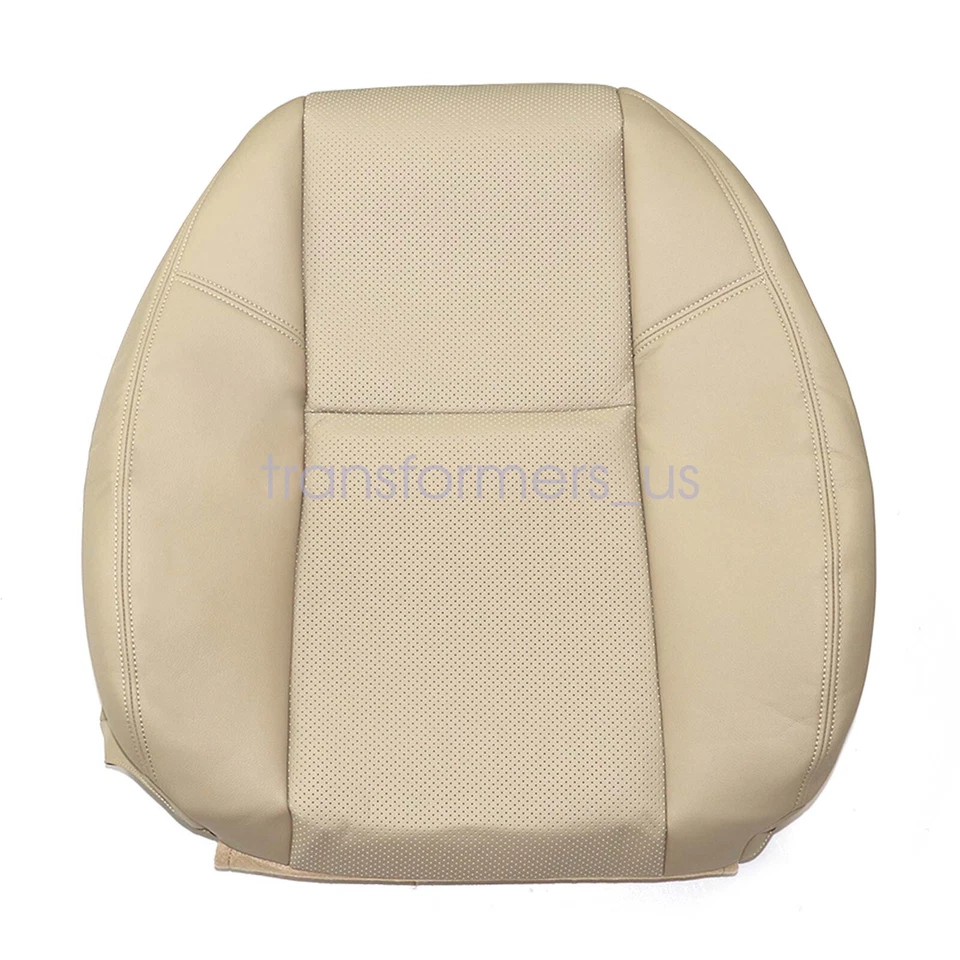 Cubierta de asiento de cuero perforado inferior y superior delantera tostada para GMC Yukon XL 2011 2012 Foto 4 de 4