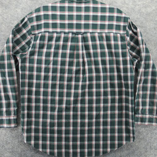 Chaps Ralph Lauren Shirt Mens Large Green Red Plaid Long Sleeve Button Up CRL - Picture 11 of 11