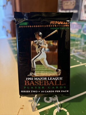 1X Sealed Pack of 1992 Score Pinnacle Series 2 II MLB BASEBALL Cards