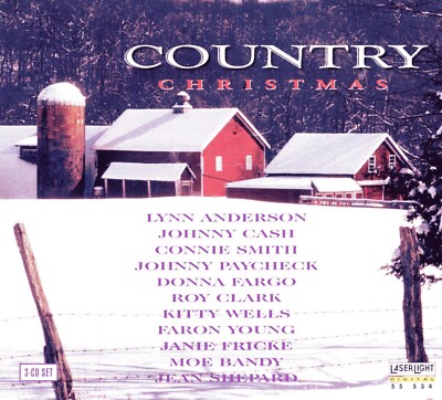 COUNTRY CHRISTMAS:  FARON YOUNG, KITTY WELLS & VARIOUS.. 3 CD BOX.. SEALED