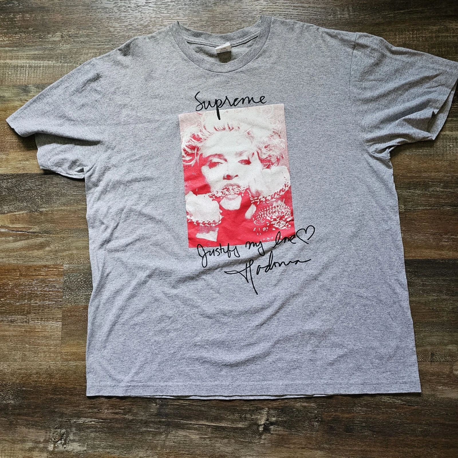 Tee shirt Supreme FW18 gris Madonna XL