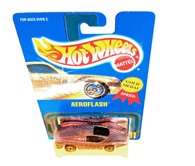    Hot Wheels AEROFLASH von 1995 in OVP * Gold Medal Speed * pink Chrom * MOC