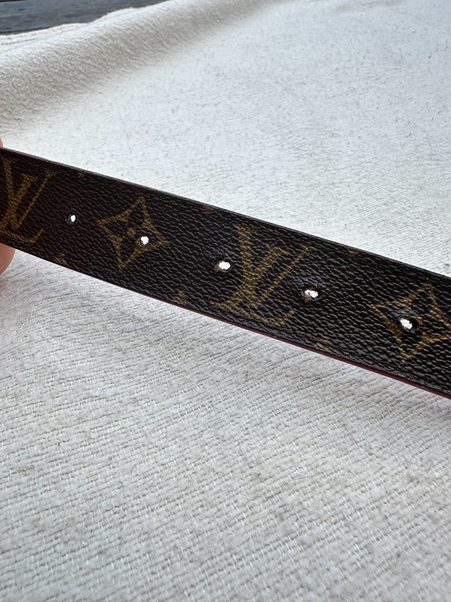 Authentic Louis Vuitton Belt Monogram Reversible Pink and Authentic Louis Vuitton Belt Monogram Reversible Pink and