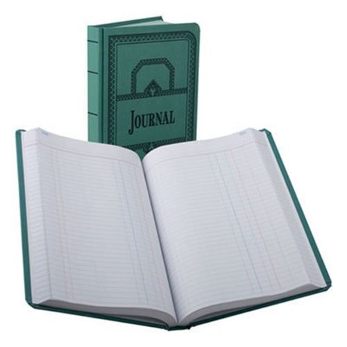 Libro de registro/cuenta BOR66500J, regla de diario, azul, 500 páginas, 12 1/8 x 7 5/8 - Imagen 1 de 2