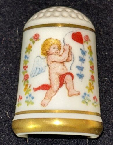 Vintage Fingerhut Lot Franklin Mint RAR Four Seasons Of Love Porzellan & Gold - Bild 3 von 6