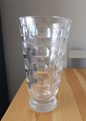 Original Vintage Simon Gate ''1000 Fenster'' Glasvase für Orrefors