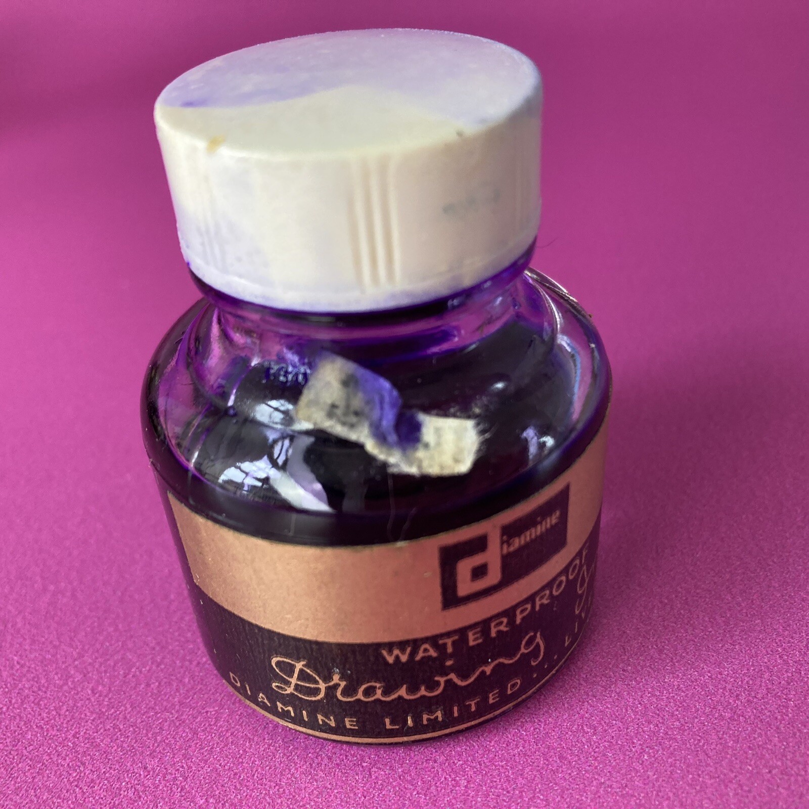 5 x Vintage Drawing Inks Diamine Waterproof MidCentury? Liverpool