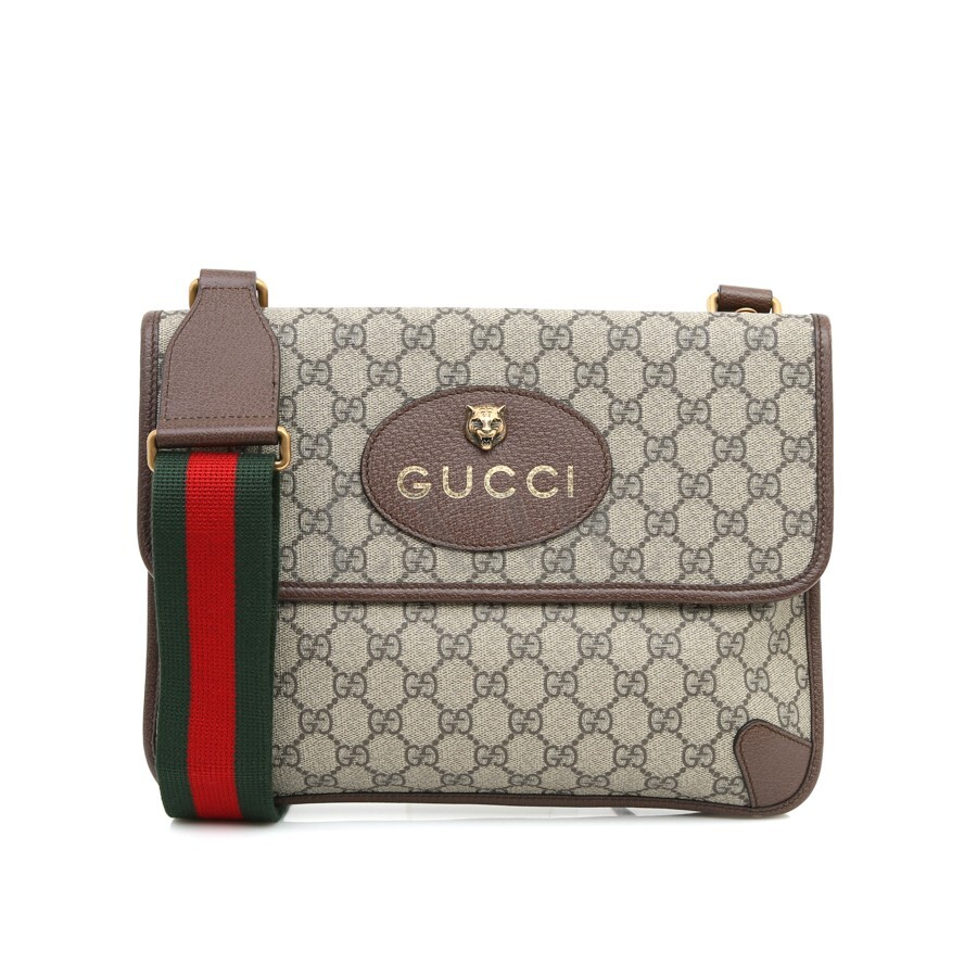 Gucci GG Supreme Neo Vintage Three Lines Cross Bag 495654 | eBay