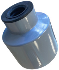 Grey 110mm Soil Pipe Adapter Reducer to 32mm Waste Pipe Pushfit Rubber