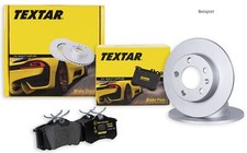 Bremsenset TEXTAR Hinten Scheiben und Beläge für AUDI PORSCHE SEAT SKODA VW, Hin