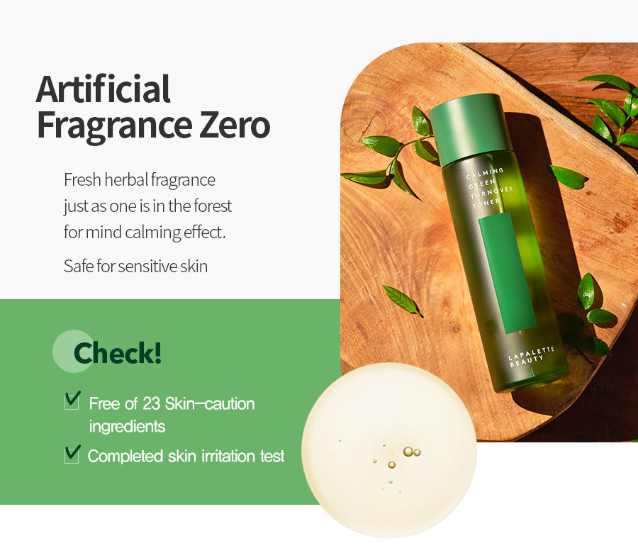 Lapalette Beauty | Calming Green Turnover Toner 200ml - Gentle Korean Skincare