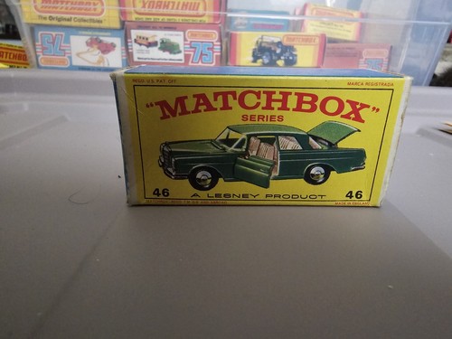 Matchbox #47 Mercedes Benz 300 SE Coupe In Original Box With Opening Doors - Picture 9 of 14