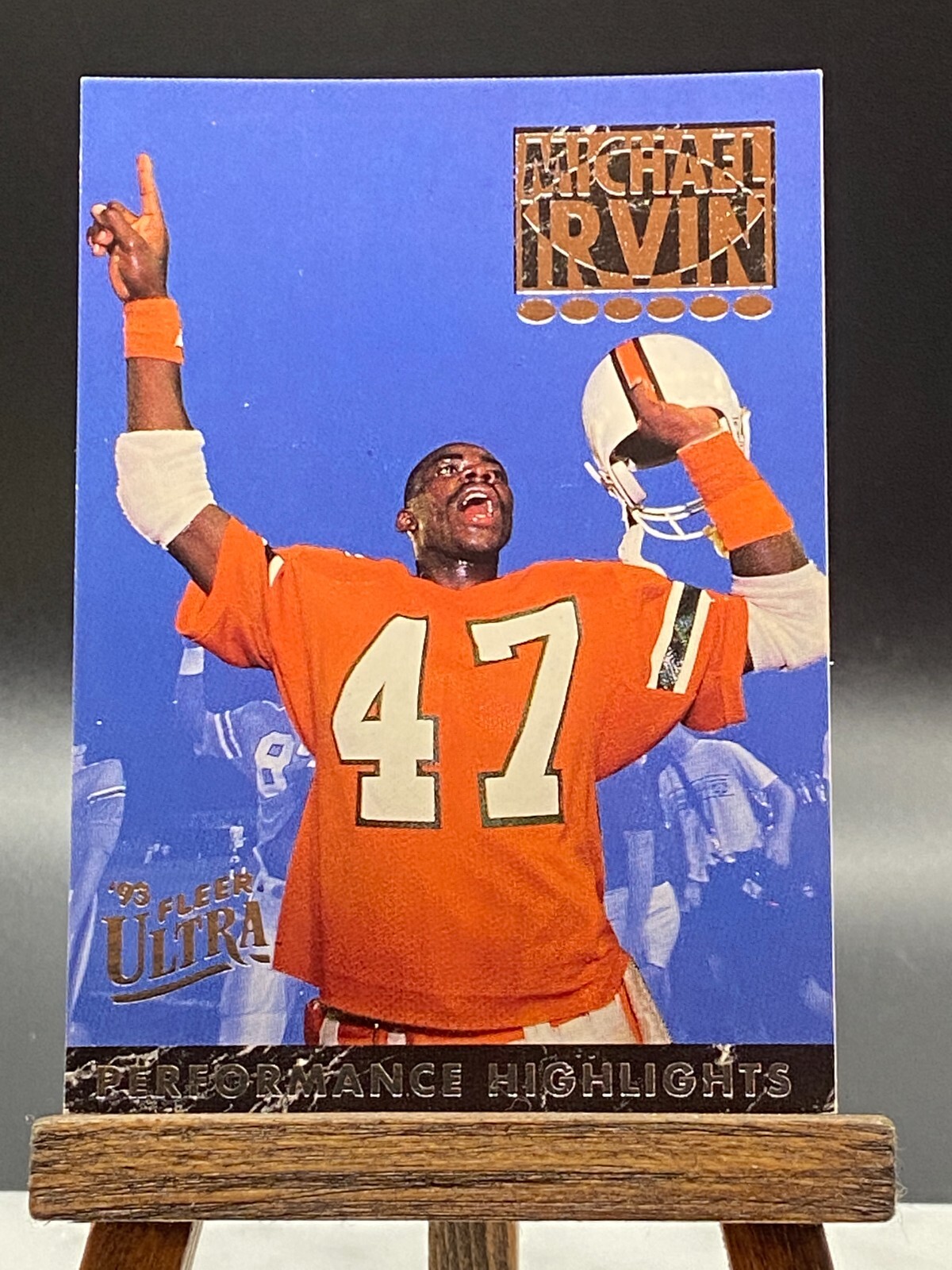 1993 Fleer Ultra Performance Highlights MICHAEL IRVIN #2 HOF