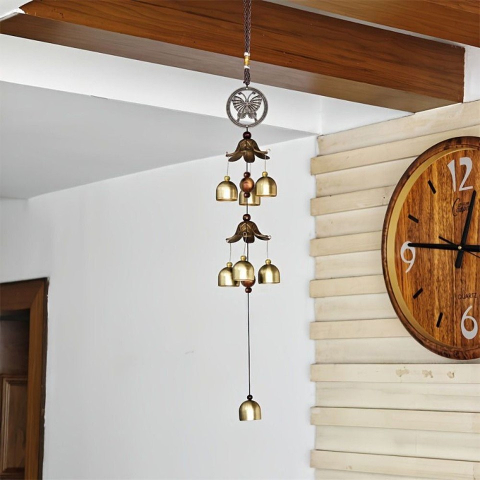Double Metal Bell Hanging Ornament Wall Hanging Lucky Pendants for