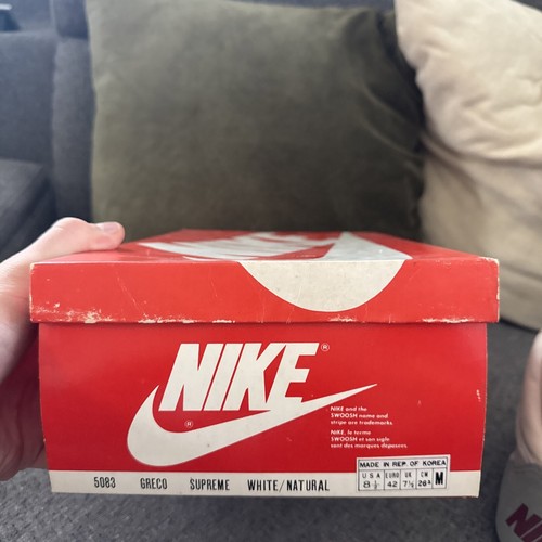 Nike Greco Supreme Wrestling Shoes White/Natural Men’s Size 8.5 Vintage Freeks - 第 10/10 張圖片