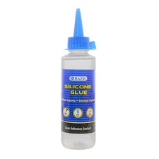 BAZIC Silicone Glue 3.38 Oz. Waterproof Crack Resistant, Silicon Liquido 100 ml