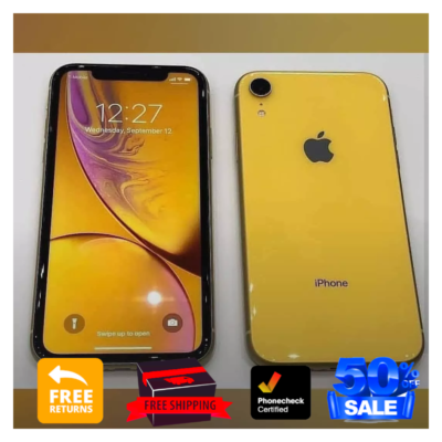 #ad #ad Apple iPhone XR 64GB Black Red Coral Unlocked Verizon ATamp;T T Mobile LTE $185.00