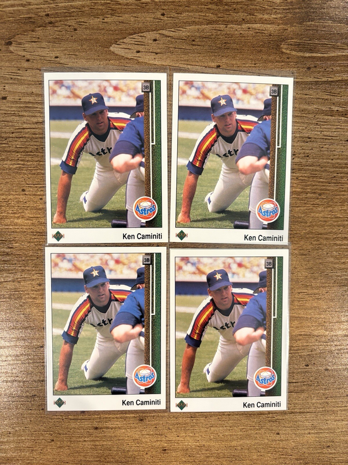 1989 Upper Deck - #141 Ken Caminiti 4 card lot