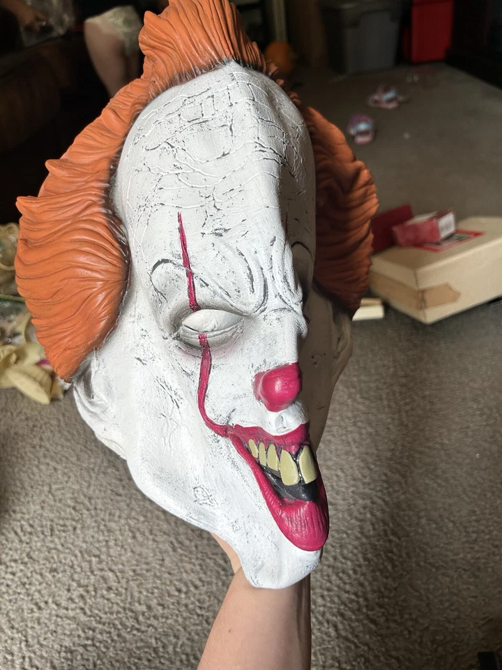 Máscara Pennywise It Película Payaso de Terror Adulto Hombre 3/4 para Disfraz de Halloween Foto 2 de 4