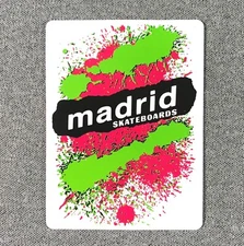 MADRID Explosion Skateboard Sticker 4" sk8