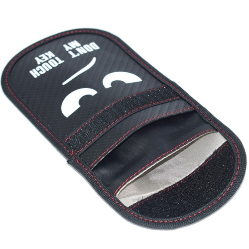 2stk Auto Schlüssel Keyless Go Schutz RFID Funk Blocker Tasche Etui Hülle Carbon - Bild 6 von 9
