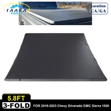 Soft Tri-fold 5.8FT For 2019-2023 Chevy Silverado GMC Sierra 1500 Tonneau Cover