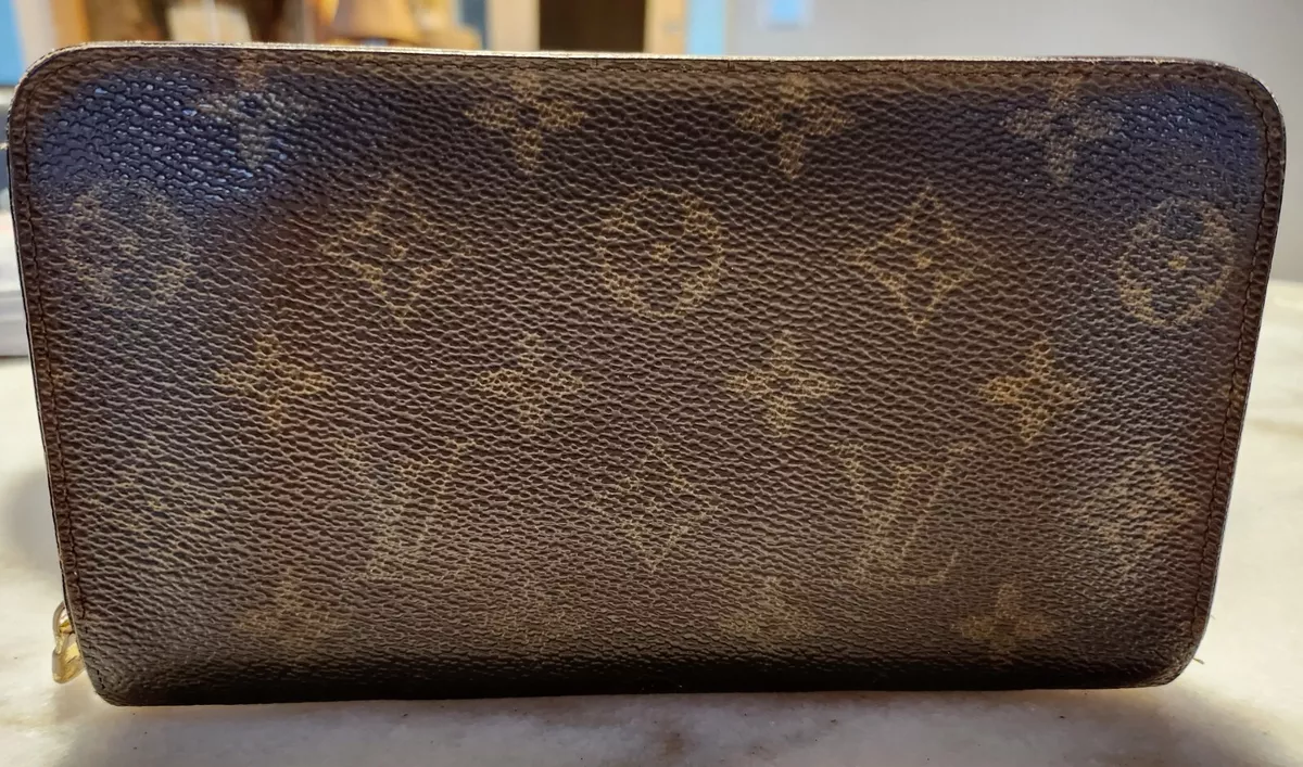 Authentic Louis Vuitton Monogram Porte Monnaie Zippy Zip Around Long Wallet  !