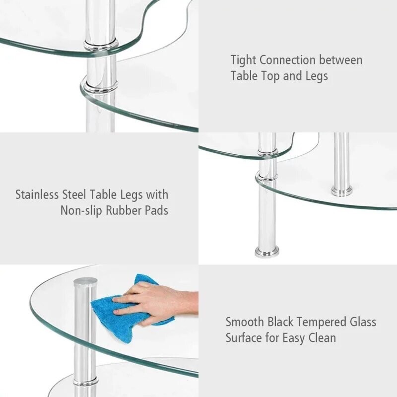 tempered glass coffee table eBay