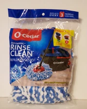 O-CEDAR EASYWRING RINSE CLEAN 2 Tank System MICROFIBER MOP HEAD REFILL