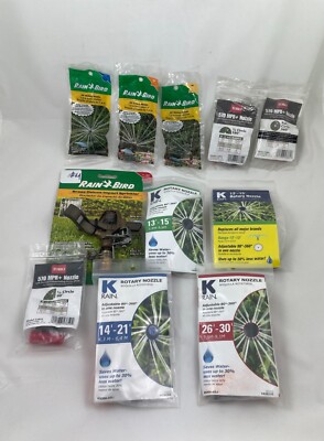 Sprinkler Rotary Nozzle Parts ''Rain Bird'' - ''Toro'' - ''K Rain'' Quantity Options