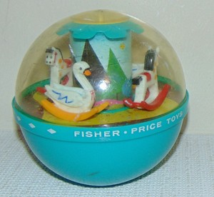 vintage fisher price roly poly chime ball