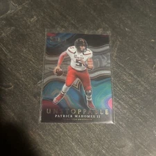 2022 Panini Select Draft Picks Unstoppable Patrick Mahomes II #US-PM Texas Tech
