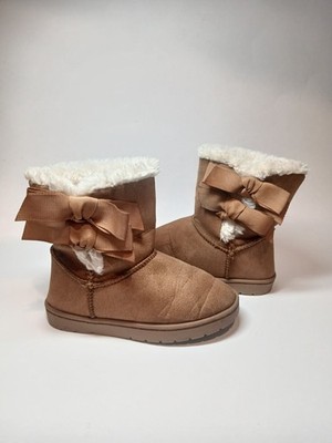 Toddler Girls Tan Winter Boots By Sugar. Size 8