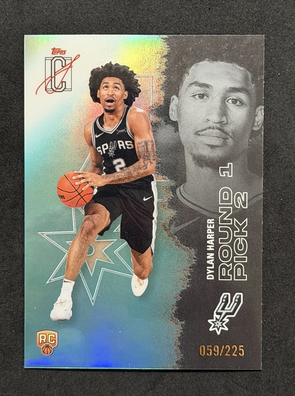 2026 Topps Signature Class #102 Dylan Harper Teal RC /225 Spurs Rookie