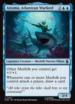 [MTG] Attuma, Atlantean Warlord (0047) (MSH) NM