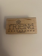 New Stampin Up Friend Wood Mounted Rubber Stamp RS86