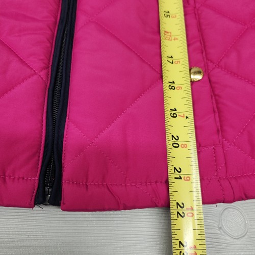 Lauren Ralph Lauren Pink Quilted Full Zip Vest Womens Size XS NWT - Picture 9 of 11