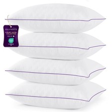 Pillows Queen Size Set of 4, Bed Pillow for Side, Back, and Stomach Sleepers,...