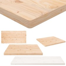 Rechteckig Tischplatte Massivholz Kiefer Holzplatte für Esstisch Couchtisch Tish