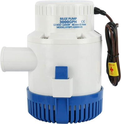 #ad 12V 3000GPH Bilge Pump Boat Marine Water Pump Submersible Plumbing Electric Pump $58.99