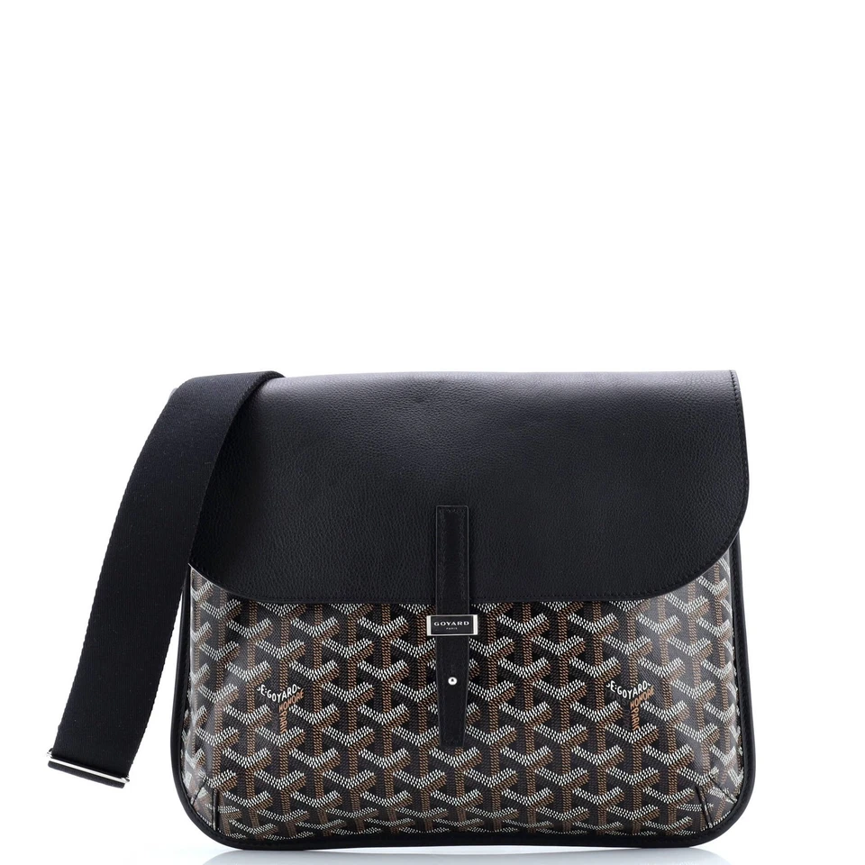 Bolso Mensajero Goyard Coursier Lona Recubierta y Cuero