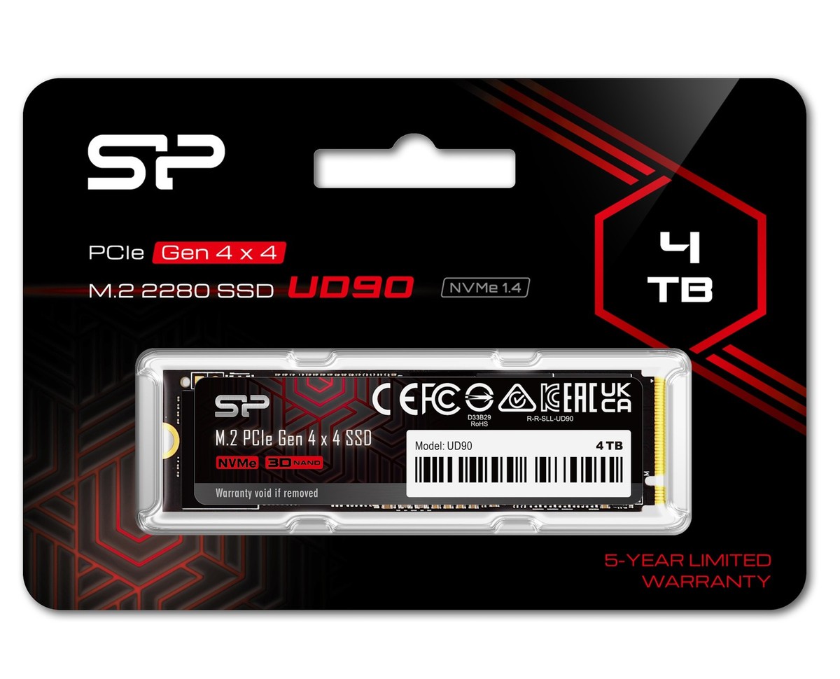 Silicon Power 4TB, Internal, M.2 (SP04KGBP44UD9005) Solid