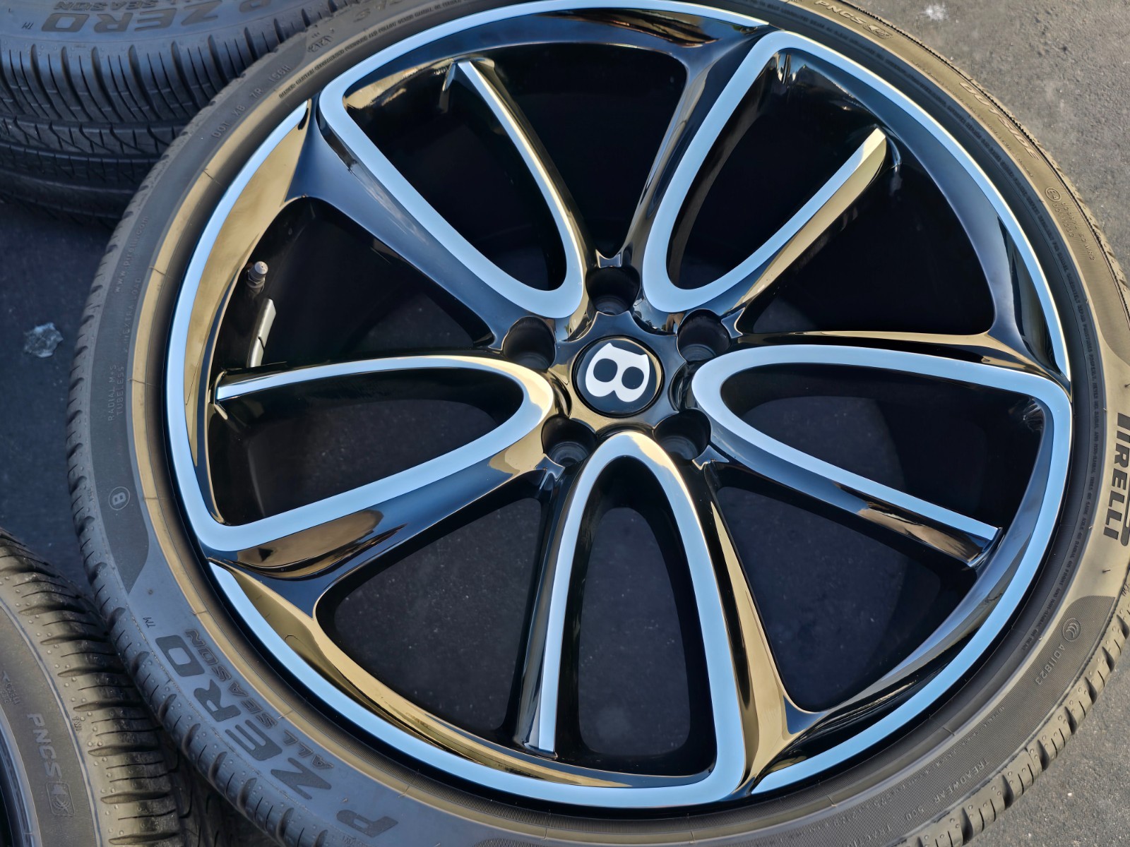 RARE 22" Bentley Continental GT GTC / Flying Spur SPEED OEM factory wheels black