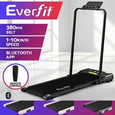 Everfit Treadmill Electric Walking Pad Under Desk Home Gym Fitness 380mm Black