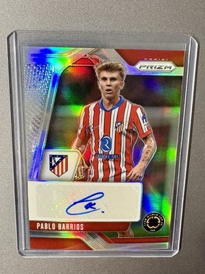 2025 Panini Prizm Club World Cup Pablo Barrios Silver Auto Autograph /99