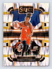 Moriah Jefferson 2024 Panini Select WNBA #92 Prizm Silver Flash WNBA